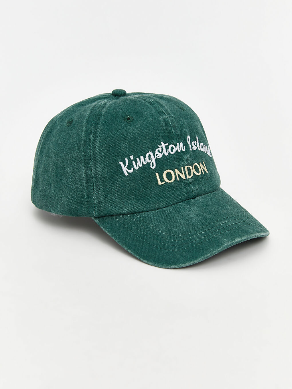 Yeşil Yazı Nakışlı Erkek Çocuk Kep Şapka-1