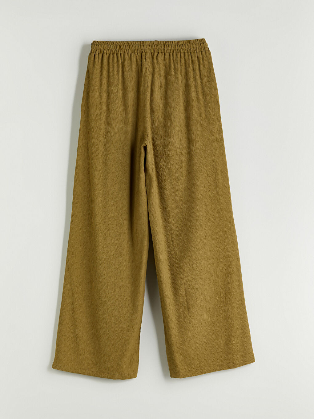 LCWAIKIKI Classic Elasticated Waist Textured Women's Trousers -S5RB05Z8-JRS