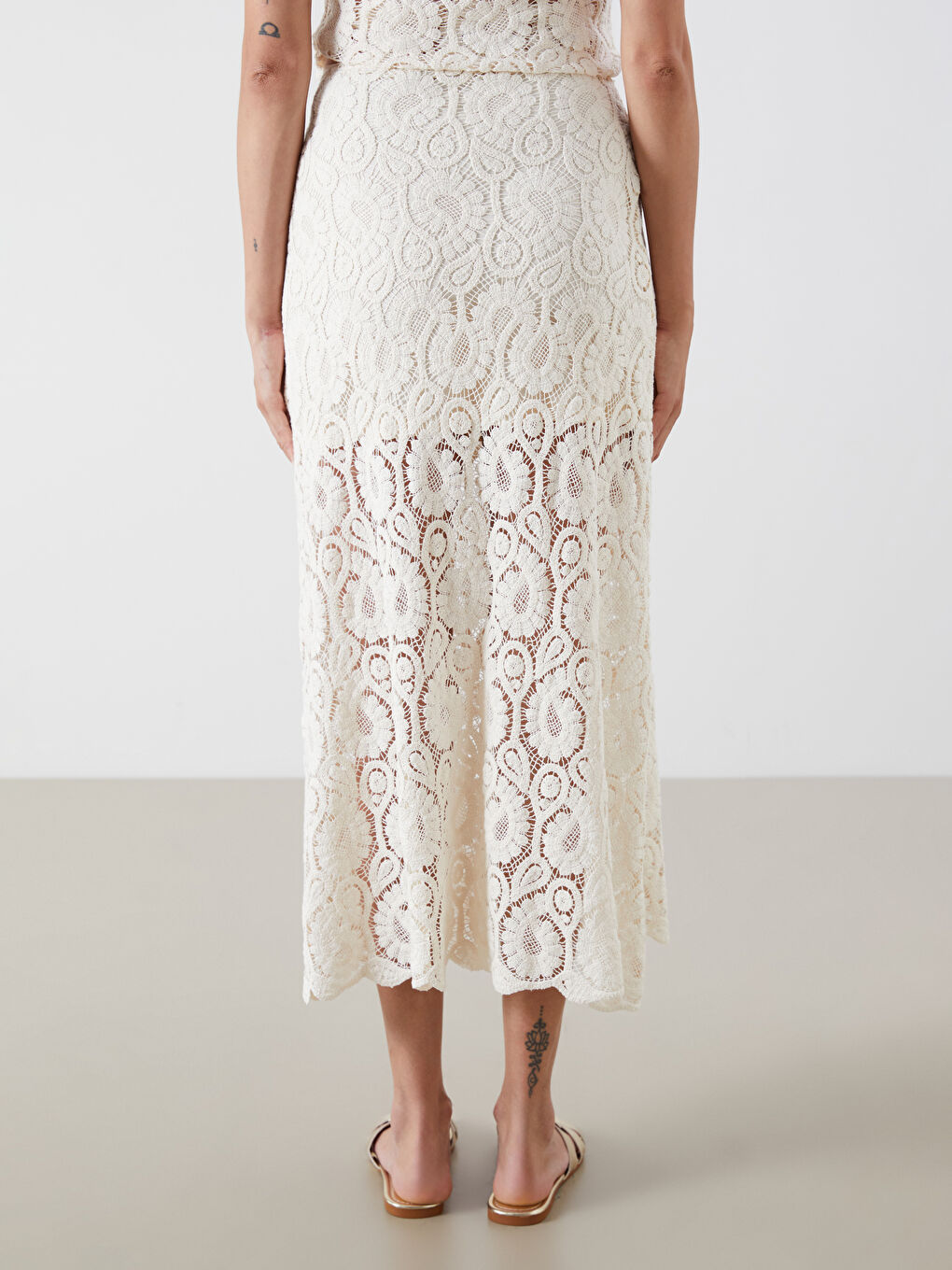 LCW Vision Woman ECRU Skirt -S5RB07Z8-R9J