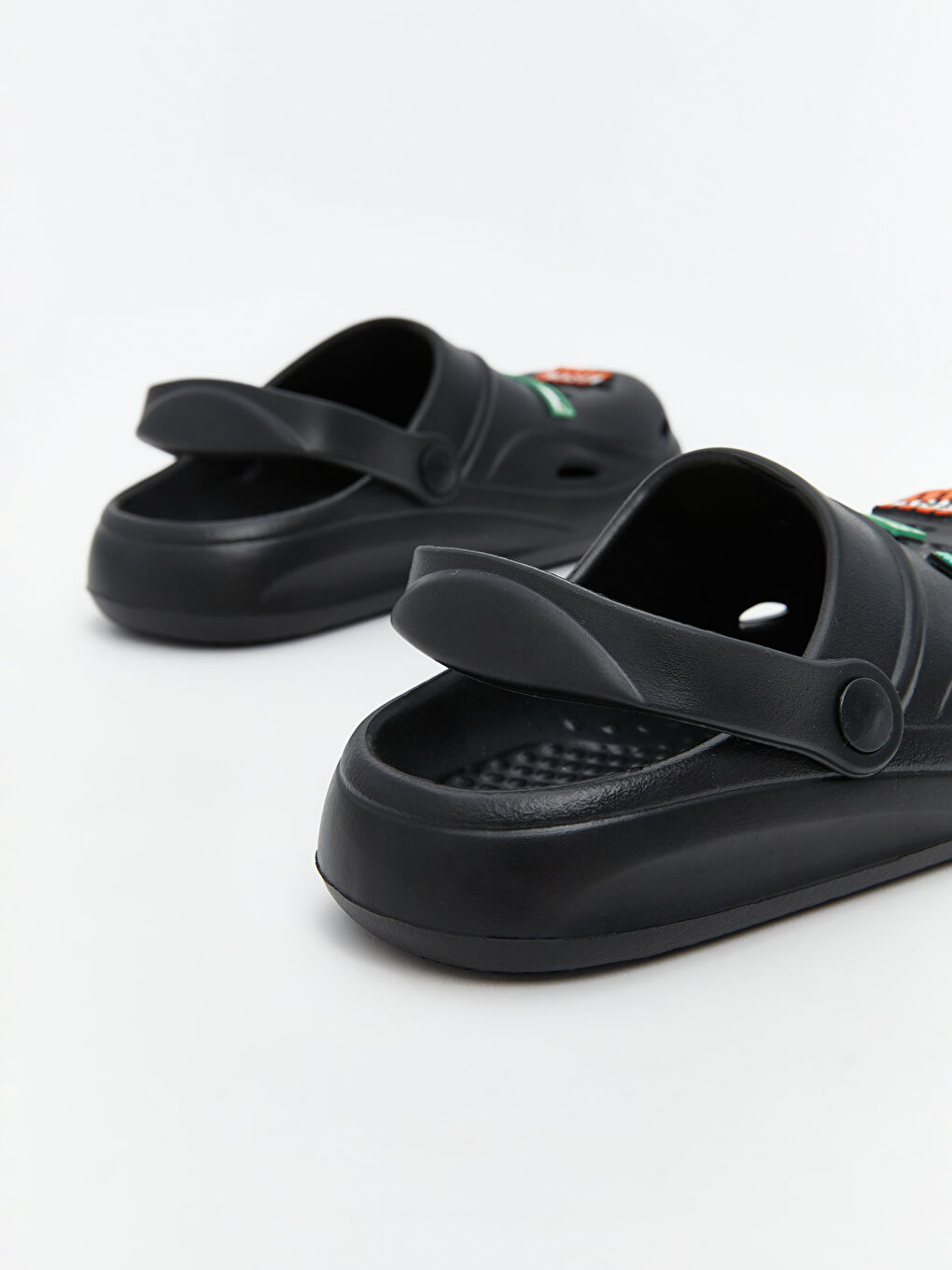 Siyah Minecraft Baskılı Erkek Çocuk Plaj Sandaleti-4