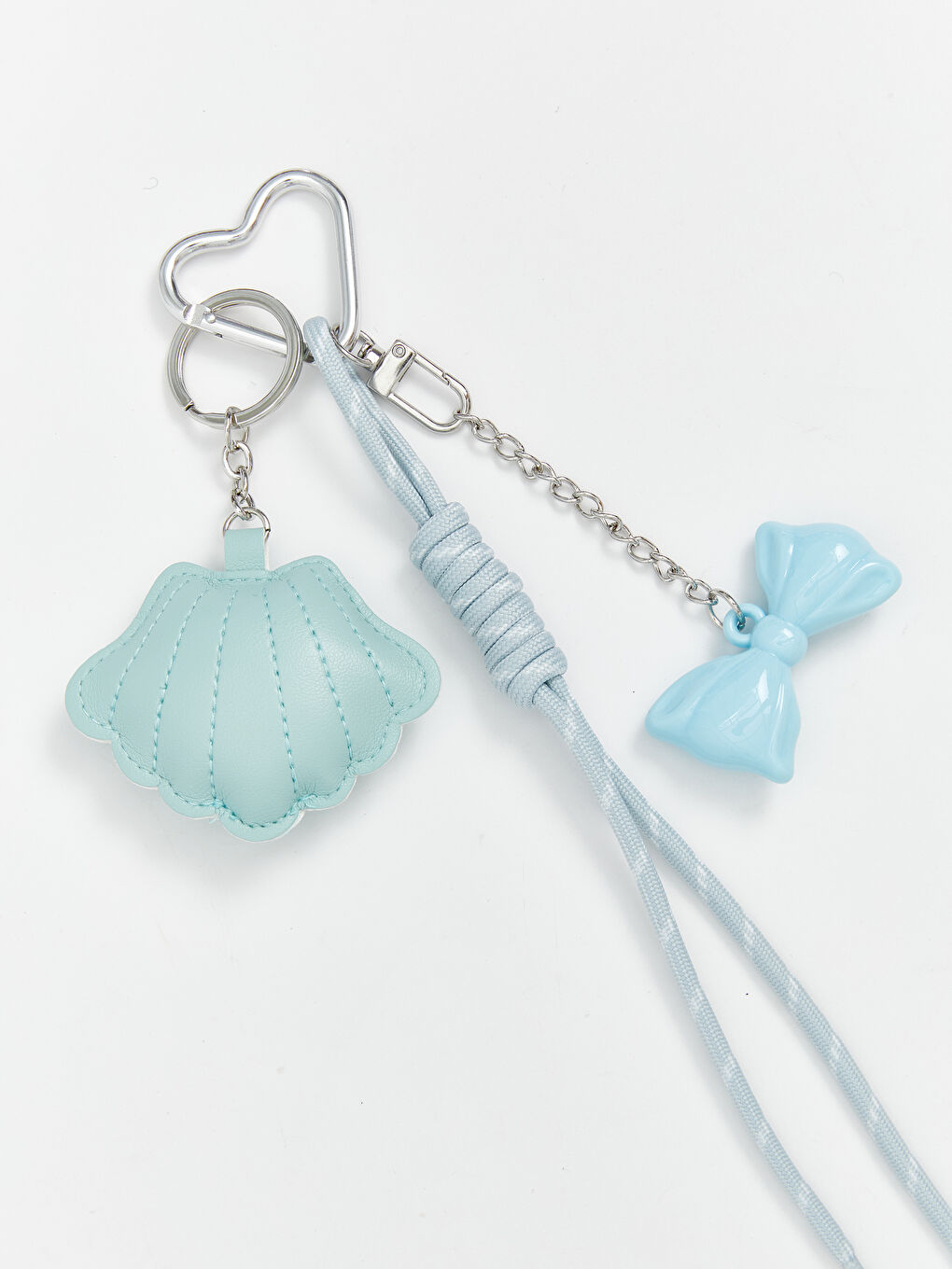 Deniz Kabuğu ve Fiyonk Figürlü Kadın Anahtarlık-1