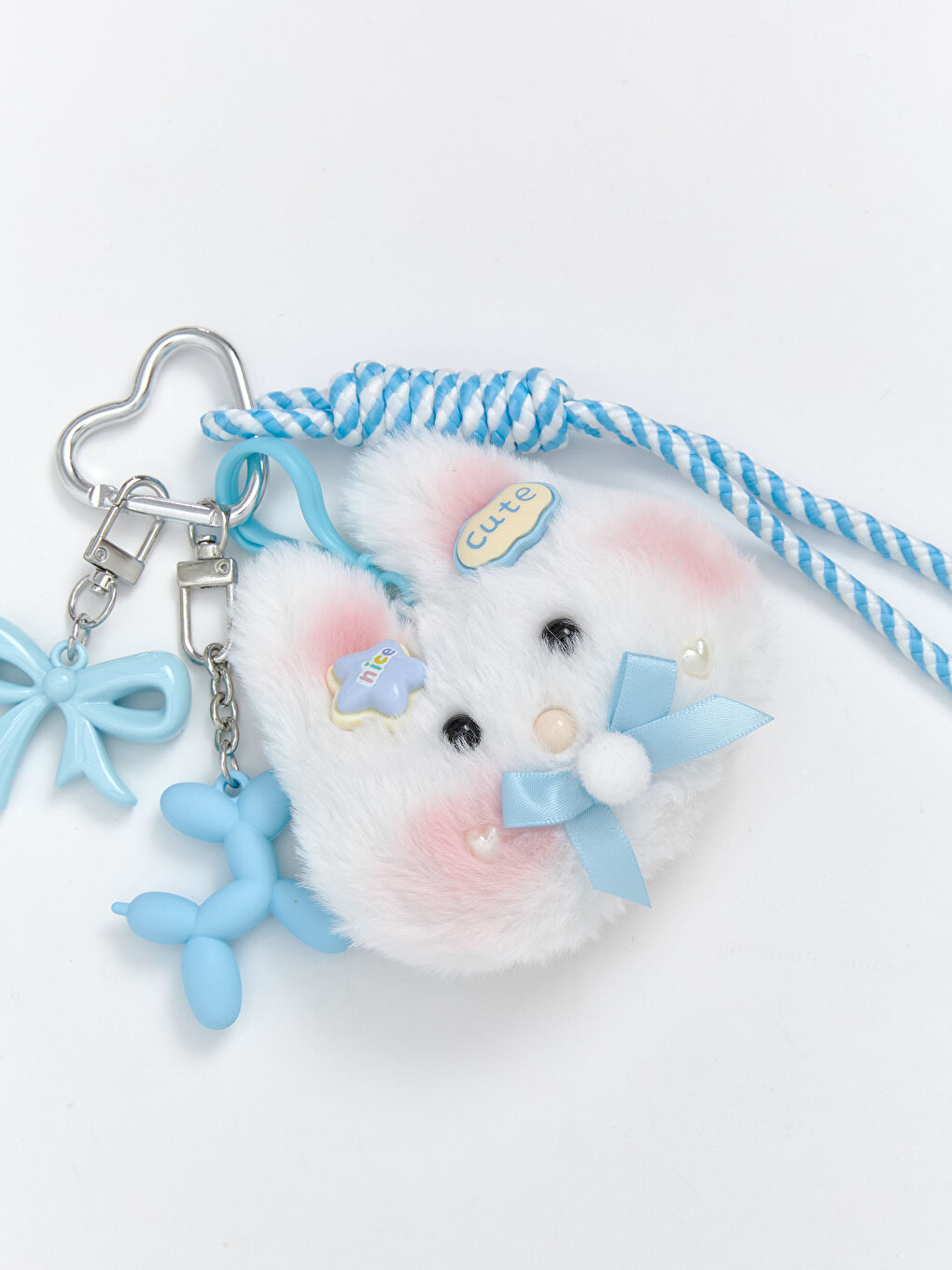Pelüş Tavşan Figürlü Kadın Anahtarlık-1