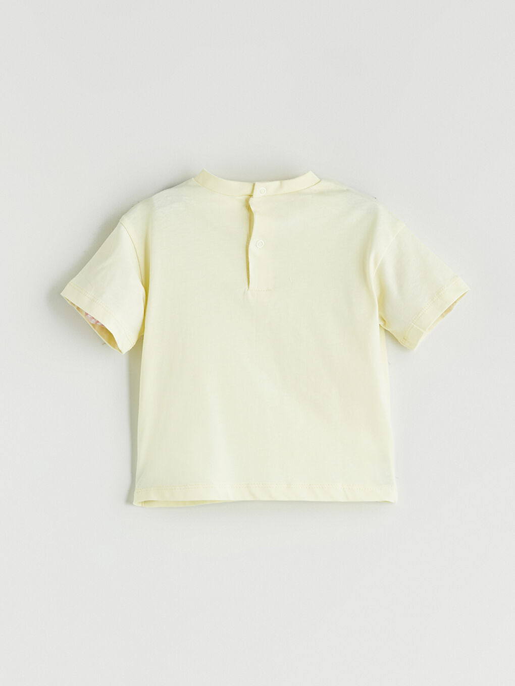 LCW baby Sari Bisiklet Yaka Erkek Bebek Tişört ve Şort 2'li - 3