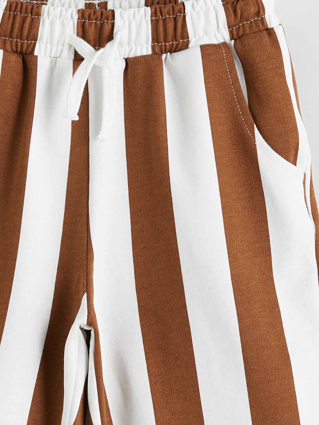 Elasticated Waist Striped Boys' Shorts -S5RB53Z1-LEW