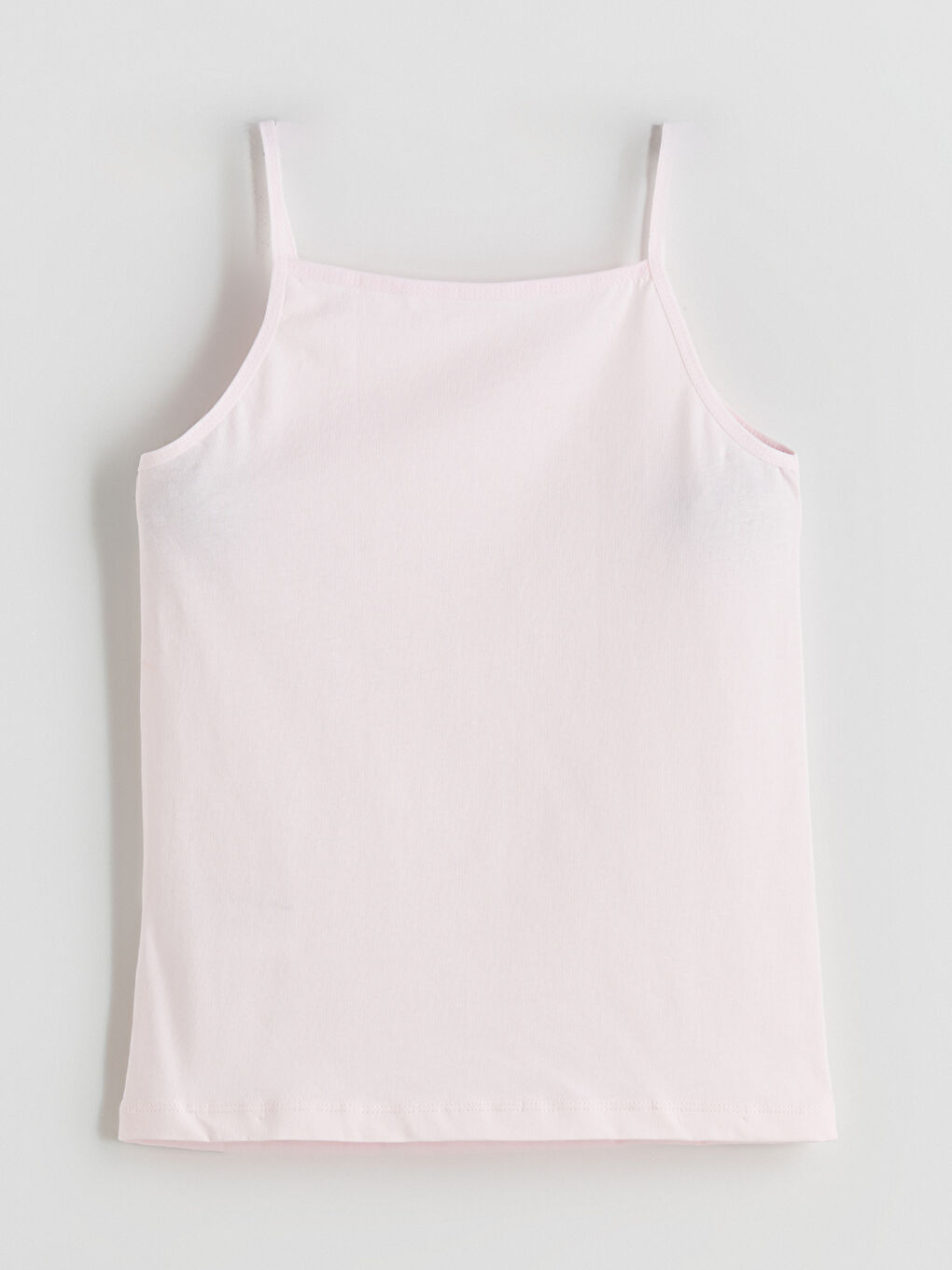 Pembe Kare Yaka Kız Çocuk Atlet-1