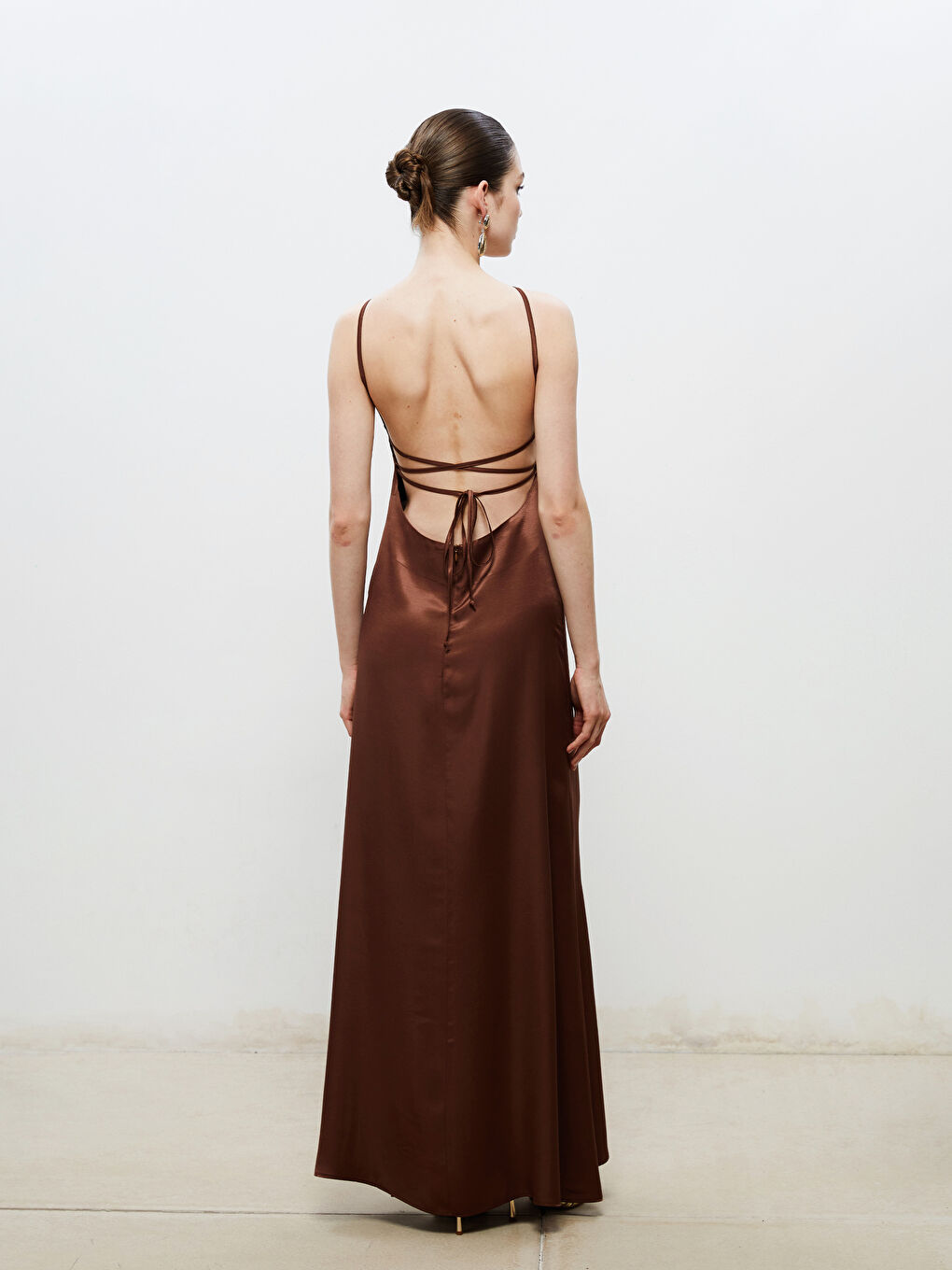 Woman BROWN Evening Dress -S5RB71Z8-J0W