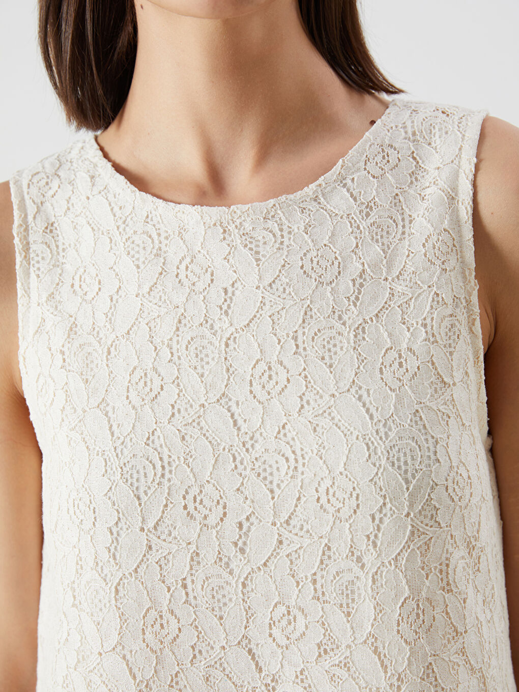 Дөңгелек жағалы шілтерлі мини көйлек-2