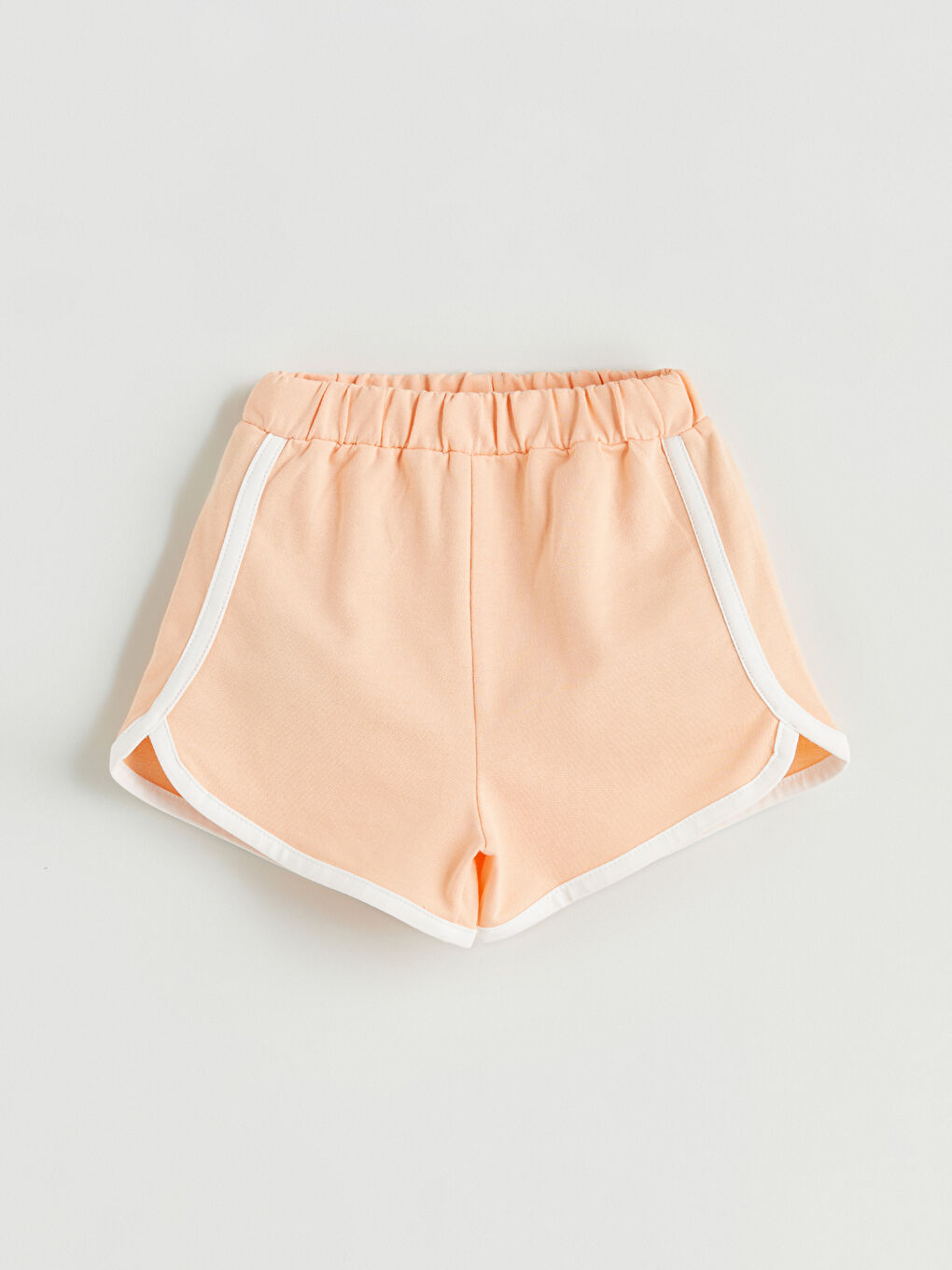 Mercan Beli Lastikli Kız Çocuk Şort