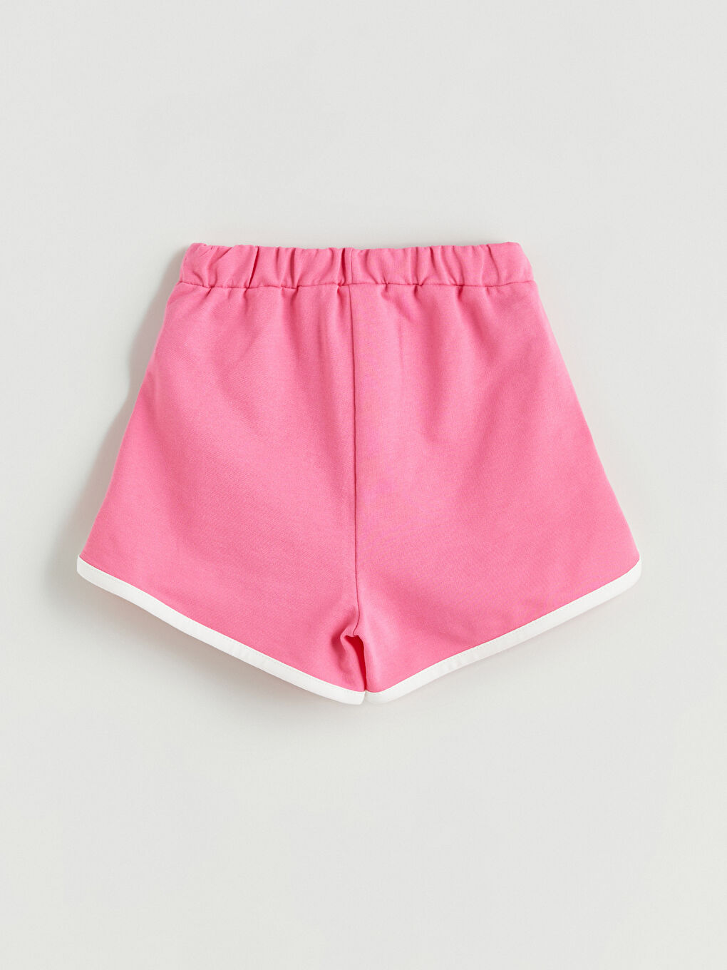 Pembe Beli Lastikli Kız Çocuk Şort-2