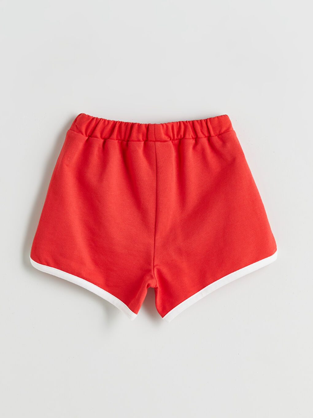 Ekru Beli Lastikli Kız Çocuk Şort-2