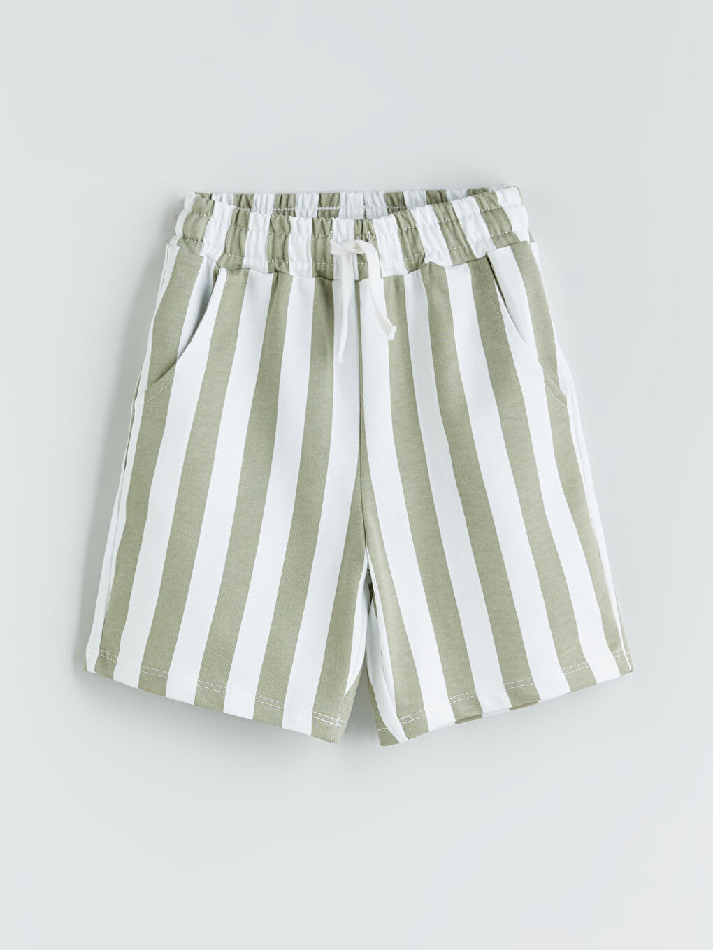 Elasticated Waist Boys' Shorts 2 Pack -S5RB83Z1-GGY