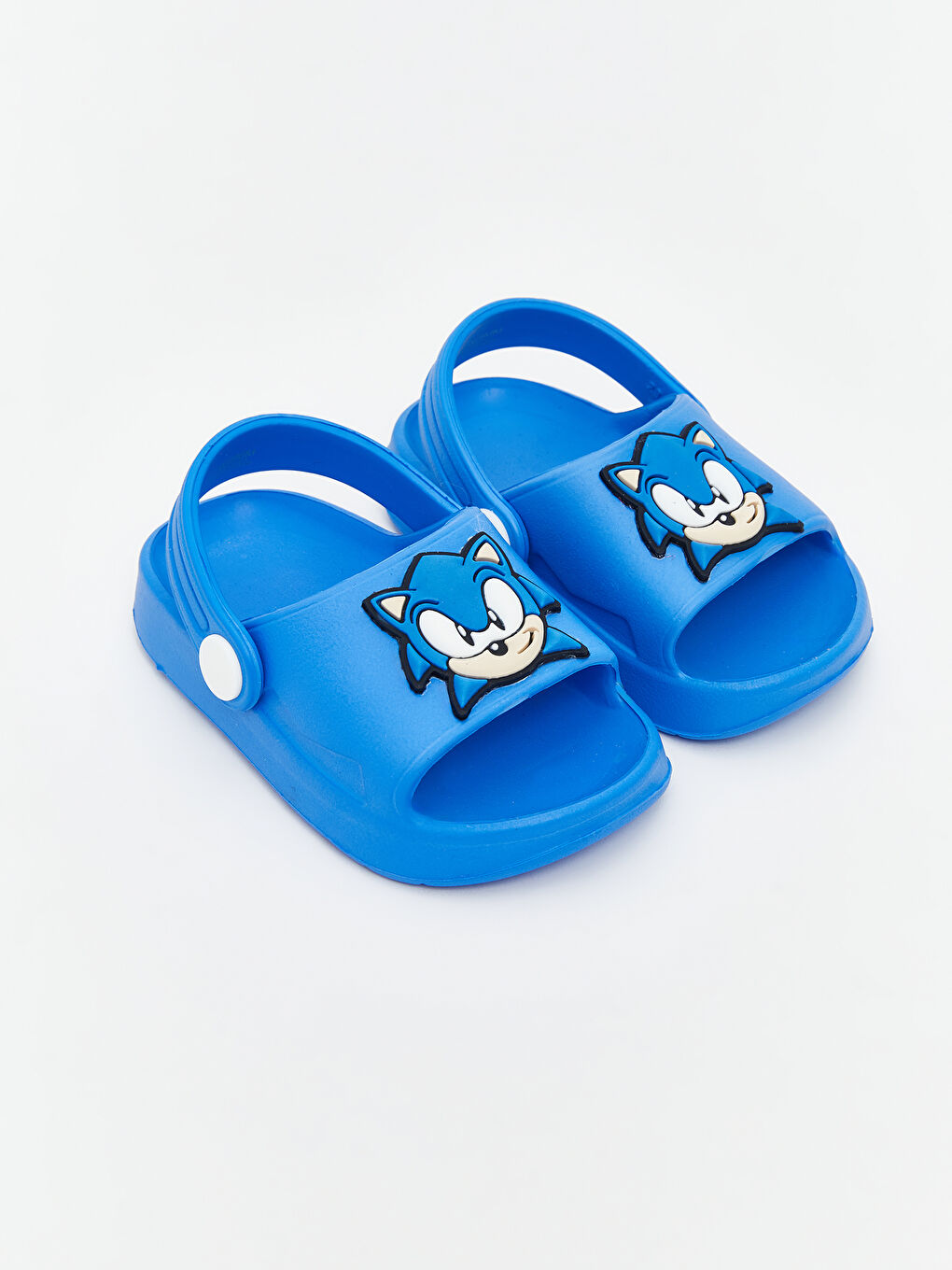 Mavi Sonic Baskılı Erkek Bebek Plaj Sandaleti