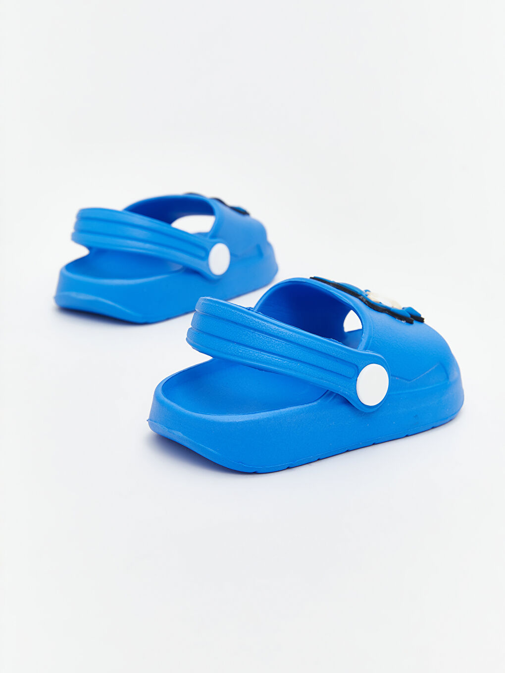 Mavi Sonic Baskılı Erkek Bebek Plaj Sandaleti-4
