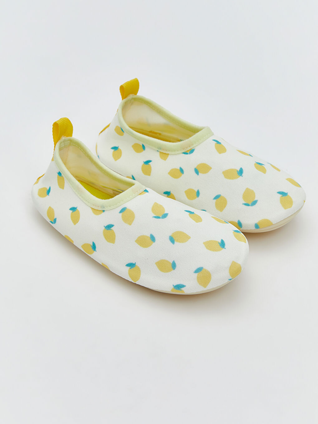 Sarı Baskılı Kız Bebek Deniz Ayakkabısı