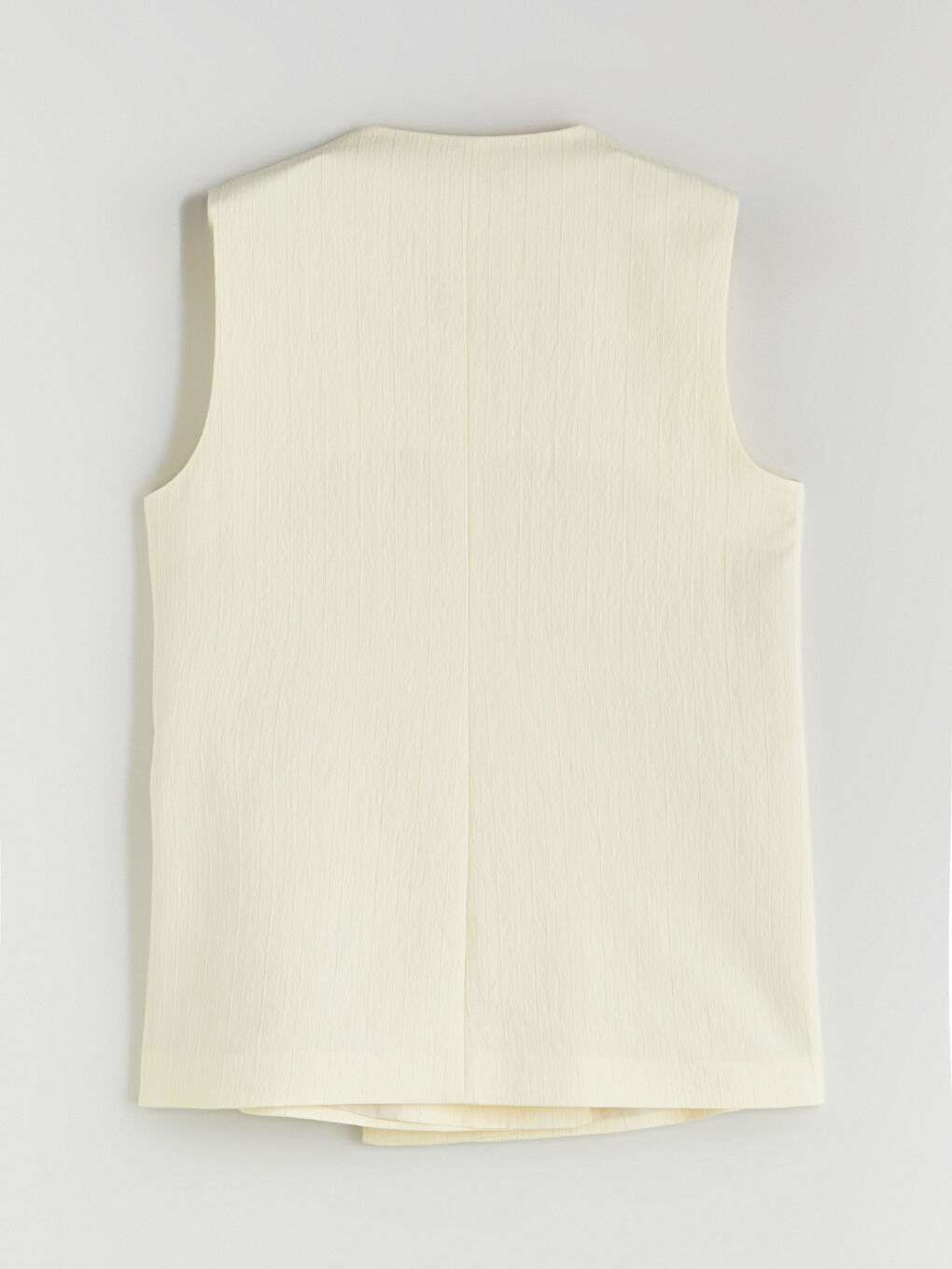 LCW Vision V Neck Crinkle Women's Classic Waistcoat -S5RC00Z8-ETY