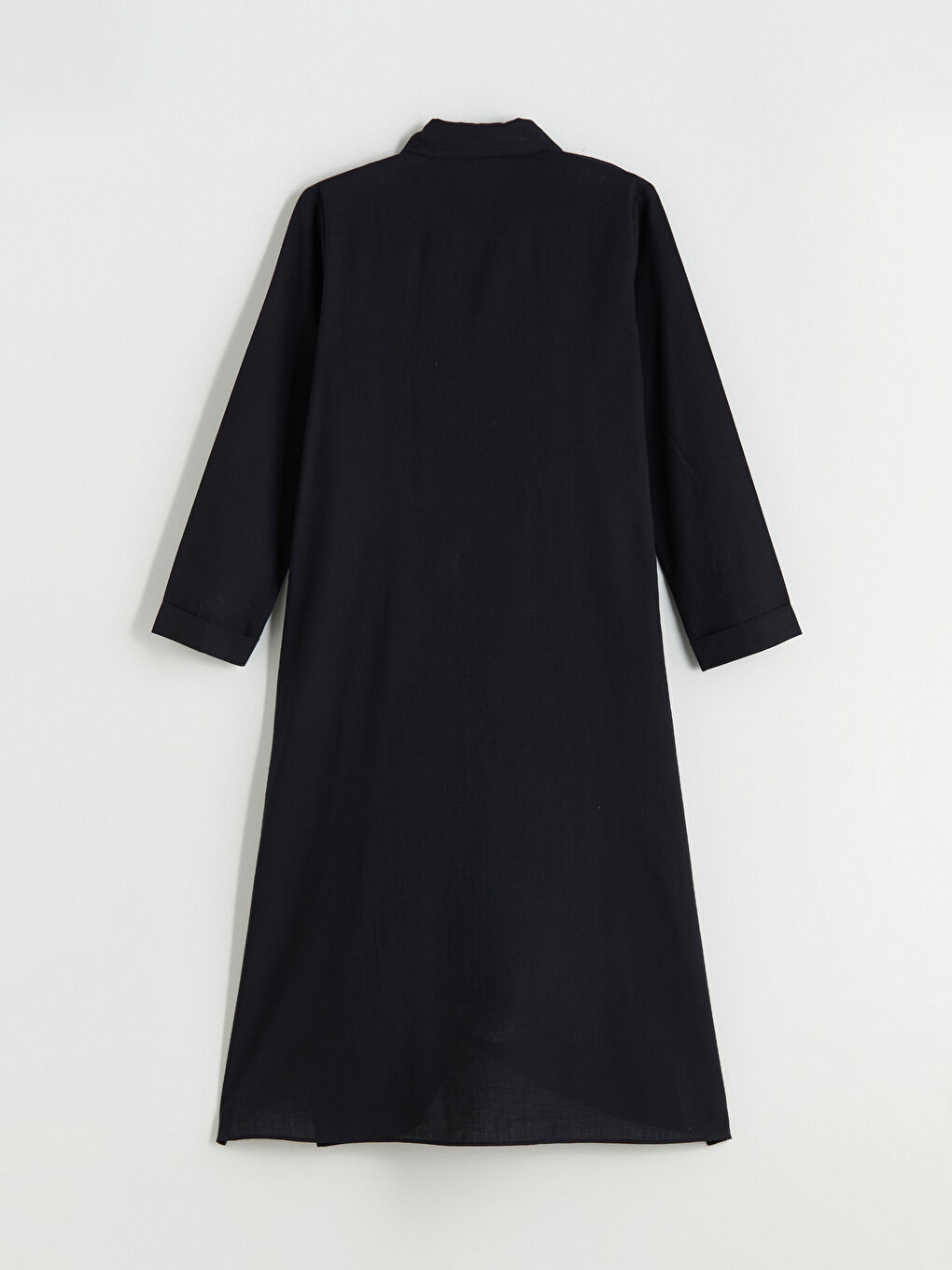 Siyah Loose Fit Kadın Gömlek Tunik-6