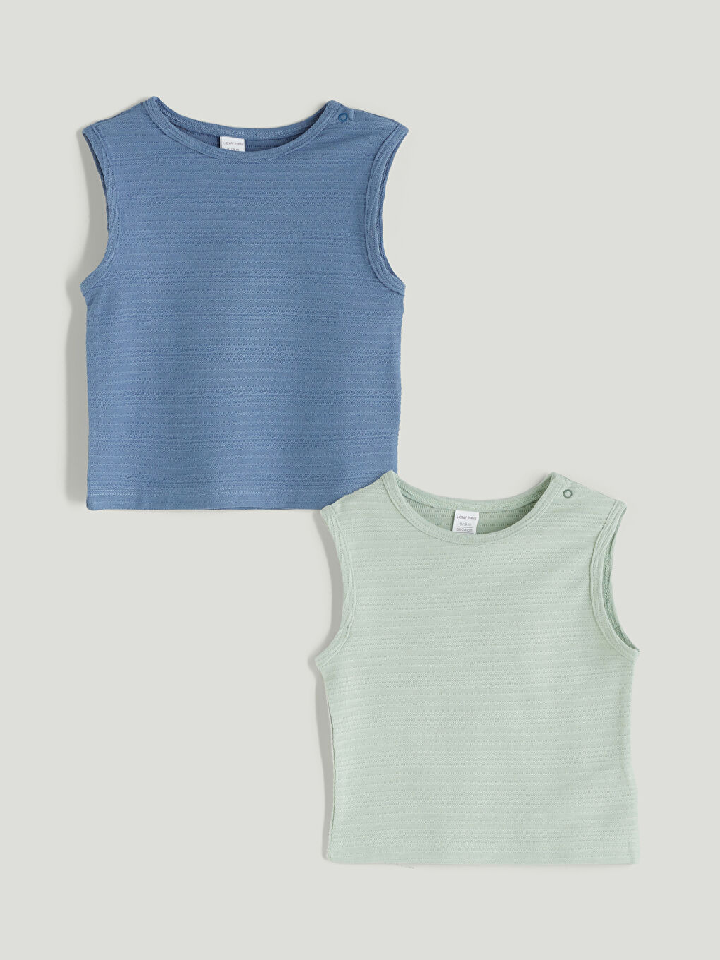 Crew Neck Basic Baby Boys Tank Top 2 Pack -S5RC05Z1-UCV