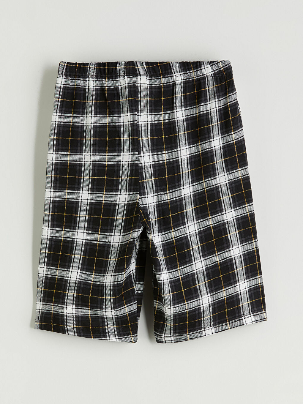 Siyah Beli Lastikli Ekose Erkek Çocuk Pijama Şort-2