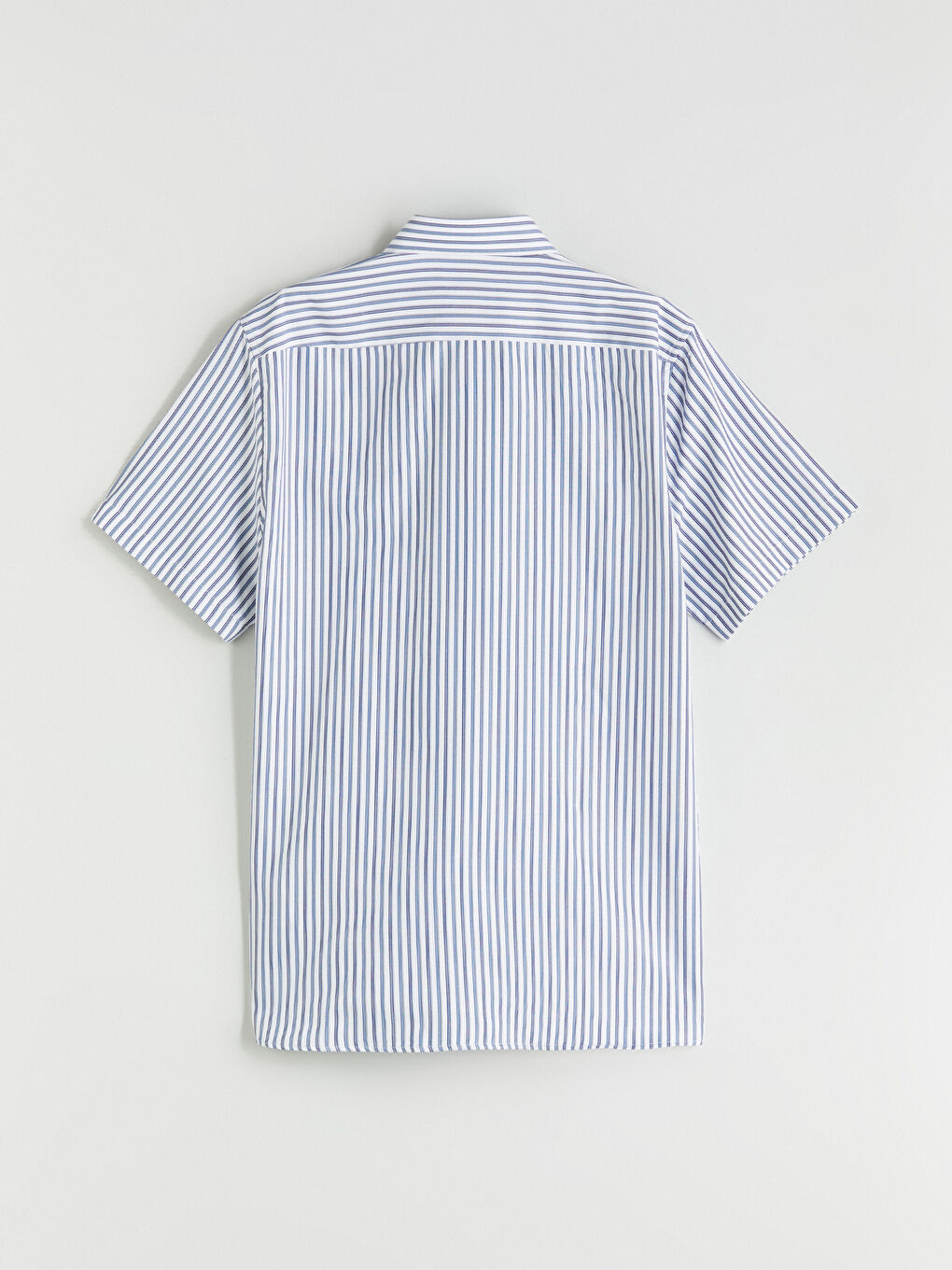 Slim Fit Short Sleeve Striped Men's Shirt -S5RC10Z8-LGS