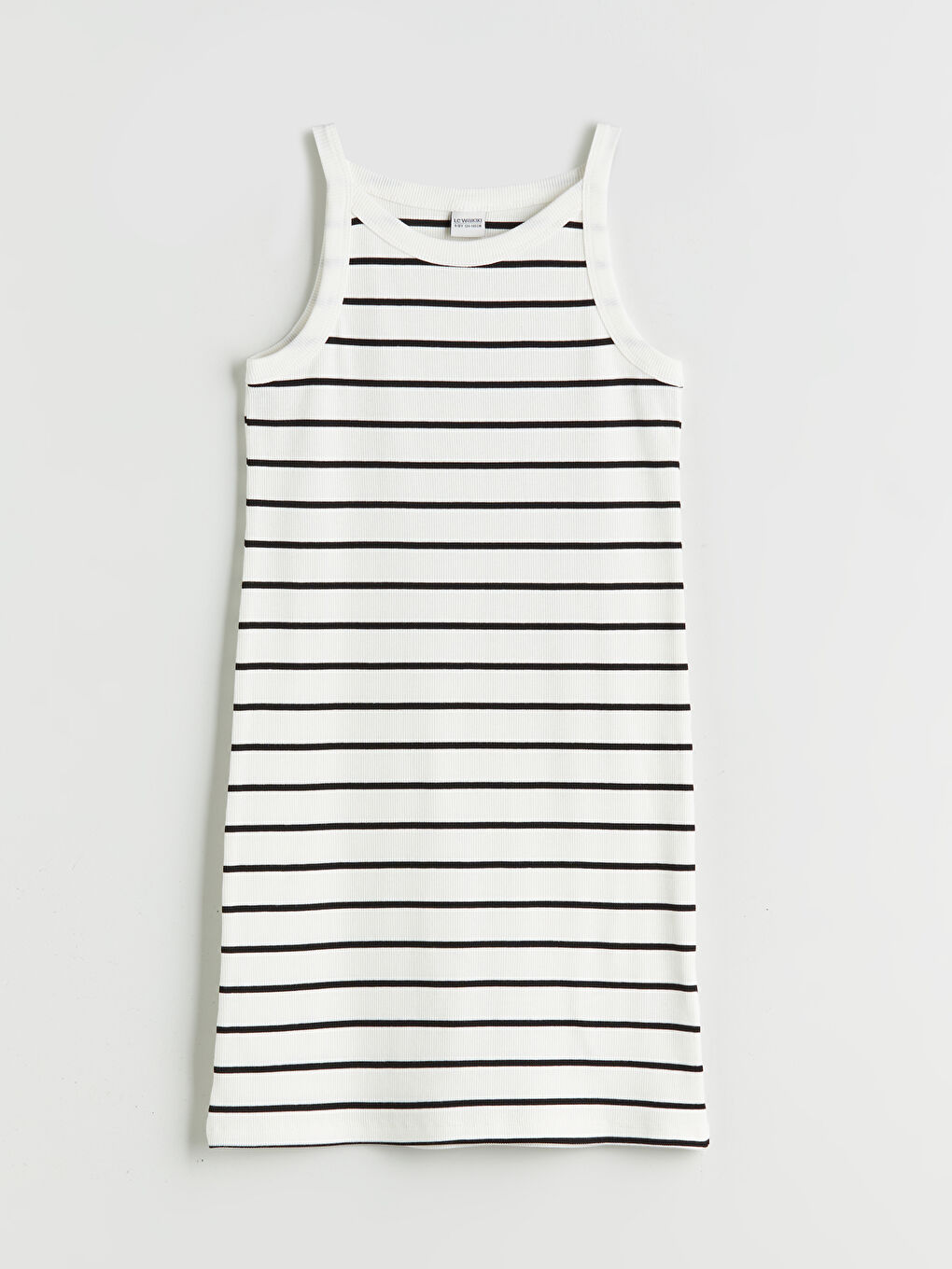 Crew Neck Striped Girls' Dress -S5RC12Z4-LFC