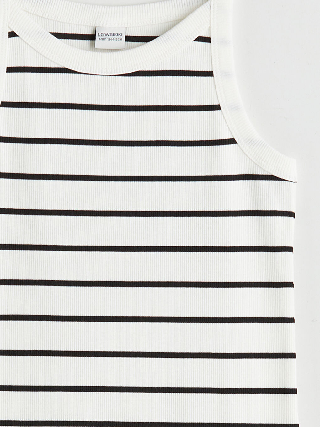 Crew Neck Striped Girls' Dress -S5RC12Z4-LFC