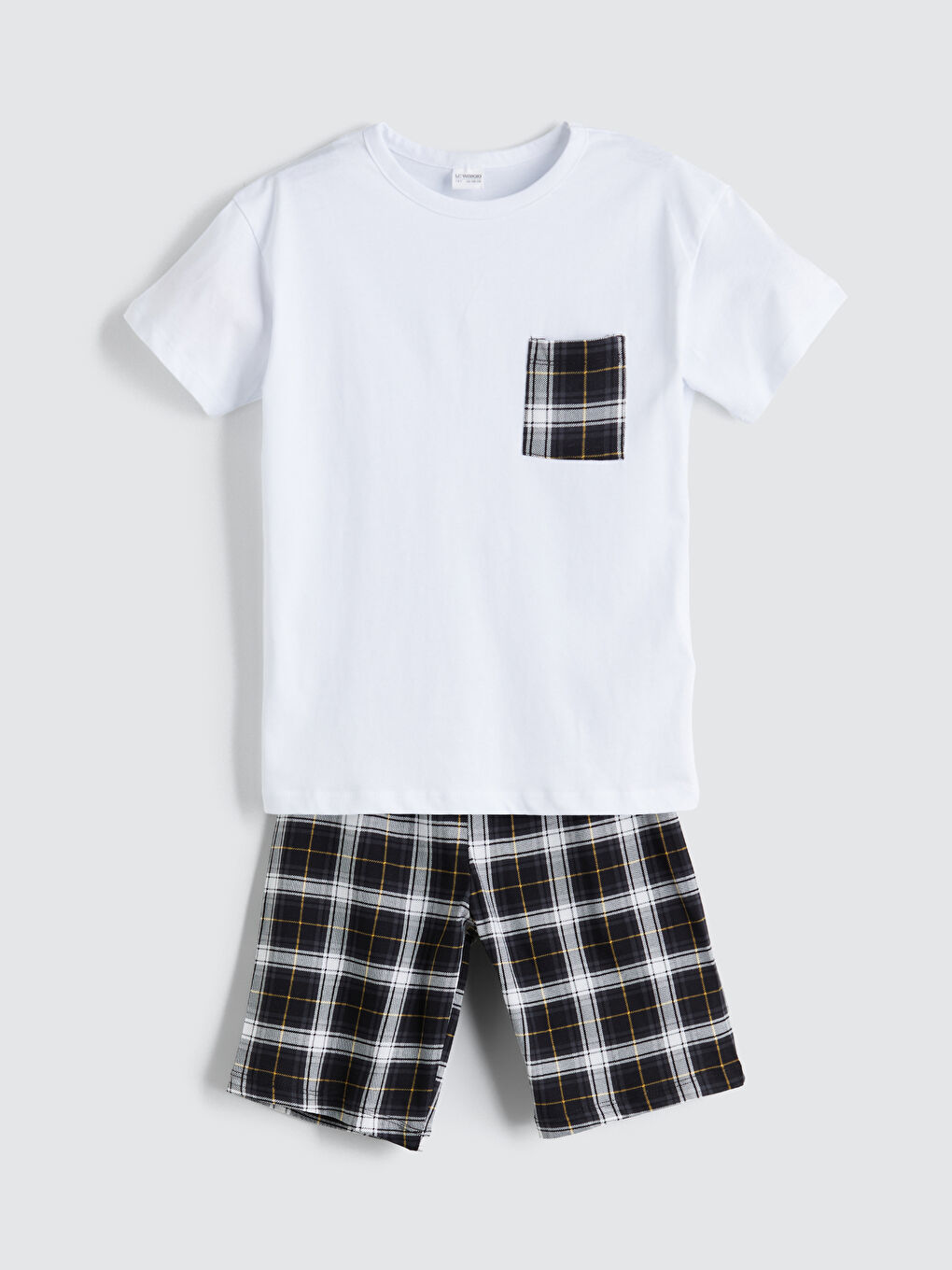 Crew Neck Boys' Shorts Pyjama Set -S5RC13Z4-Q6K