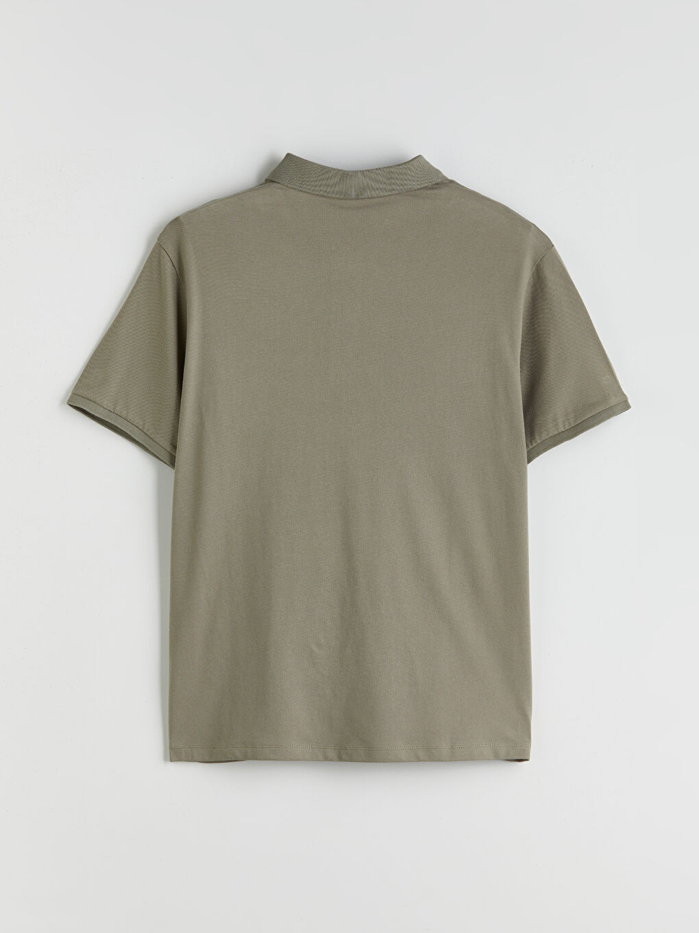 Yeşil Polo Yaka Pike Erkek Tişört-5