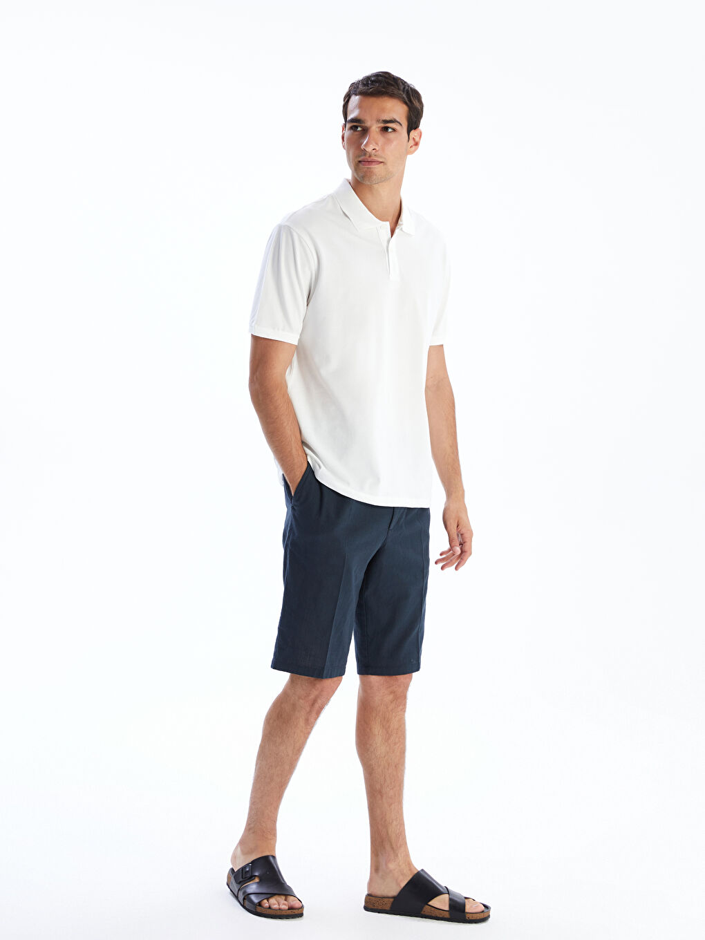 Polo Neck Pique Men's T-Shirt-1
