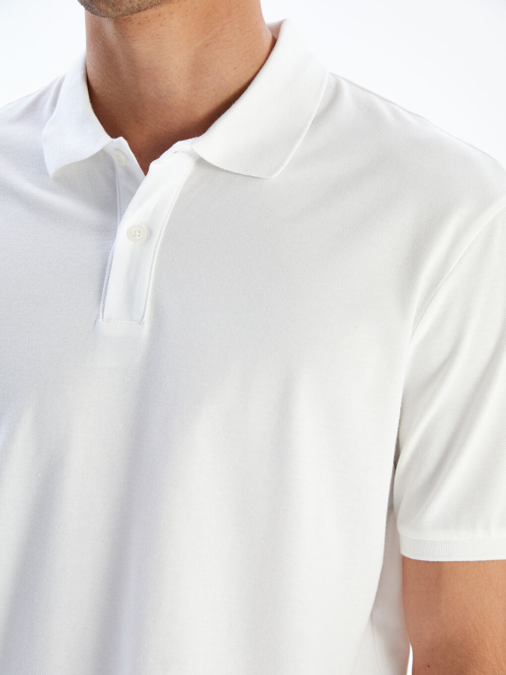 Polo Neck Pique Men's T-Shirt-2