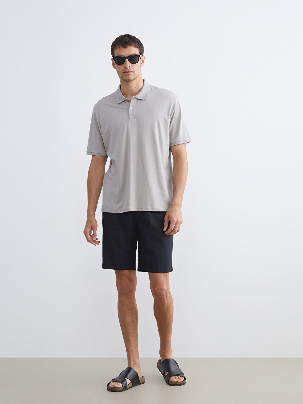 Polo Neck Pique Men's T-Shirt-1