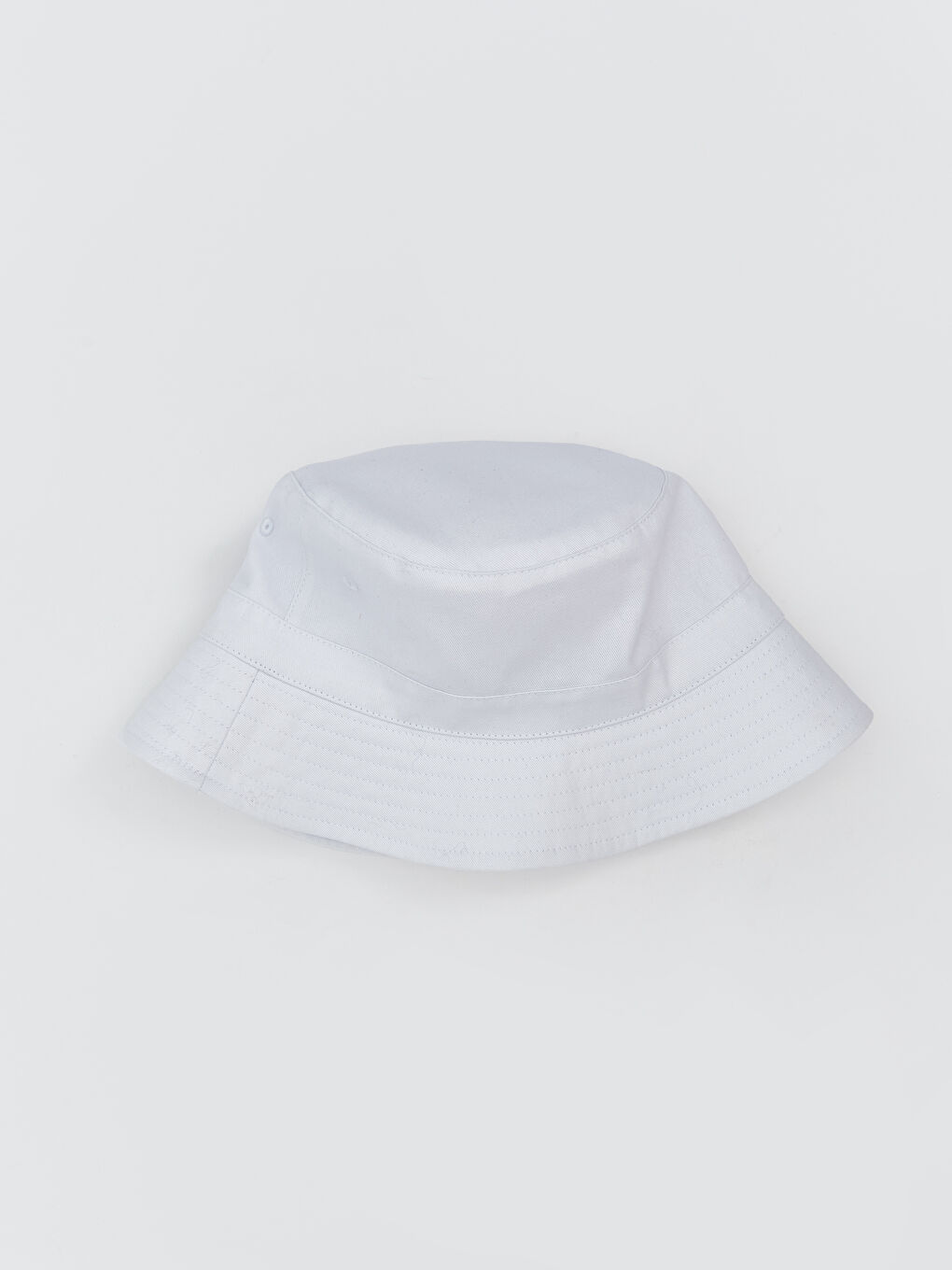 Unisex Basic White Bucket Hat-1