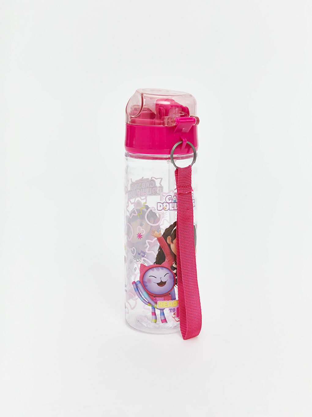 Karışık Gabby Baskılı Kız Çocuk Pipetli Suluk 500 ml-1