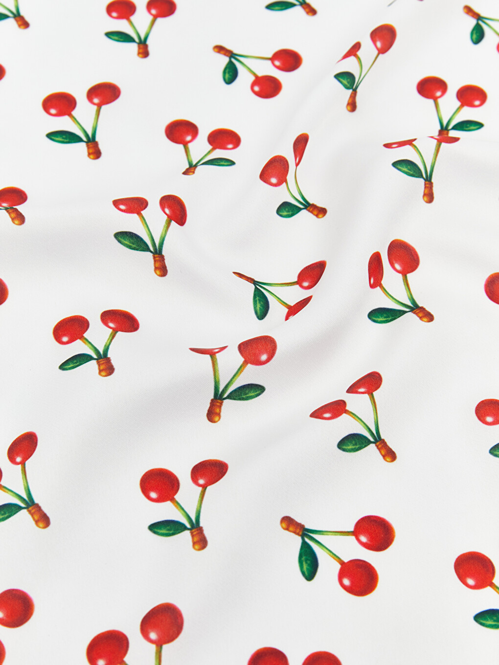 Cherry Printed Women's Satin Bandana-3