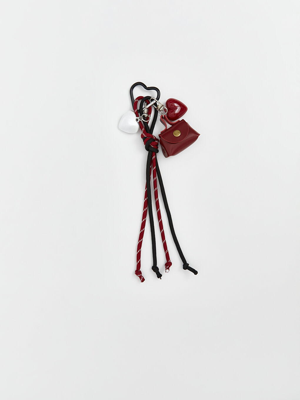 Heart-Shaped Bag Charm