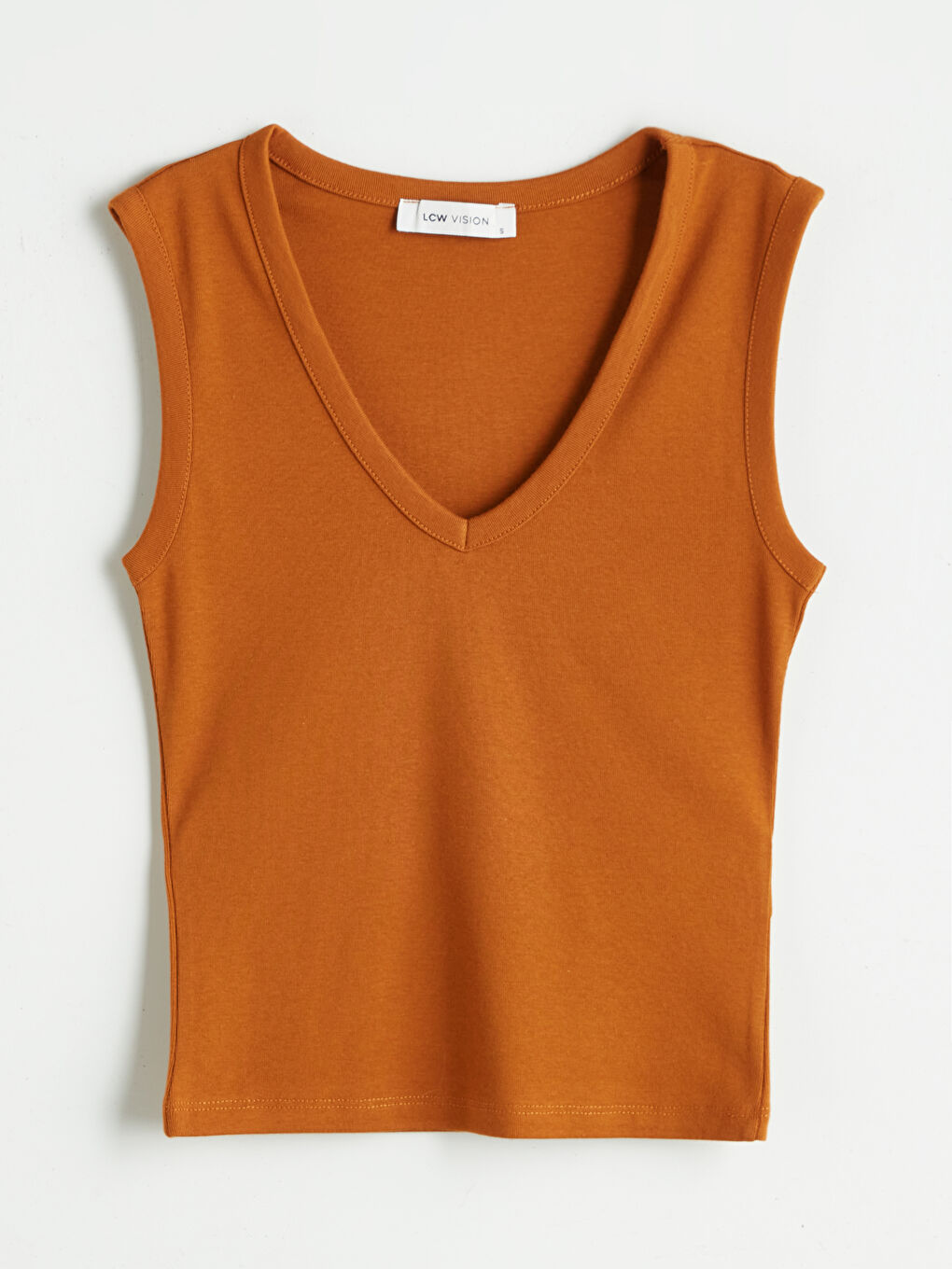 LCW Vision V Neck Women's Tank Top -S5RD31Z8-GZQ