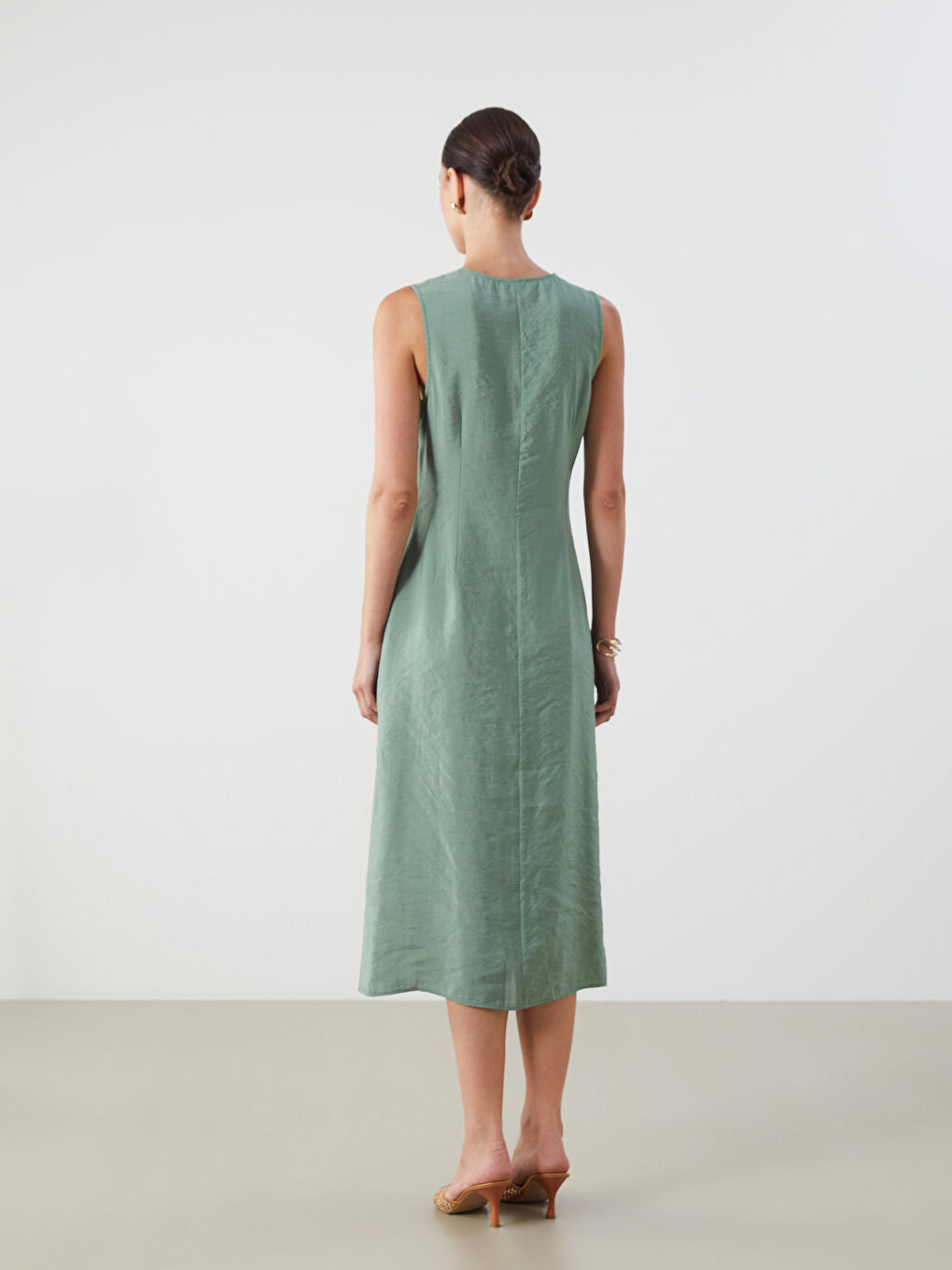 LCWAIKIKI Classic Woman KHAKI Dress -S5RD32Z8-GN2