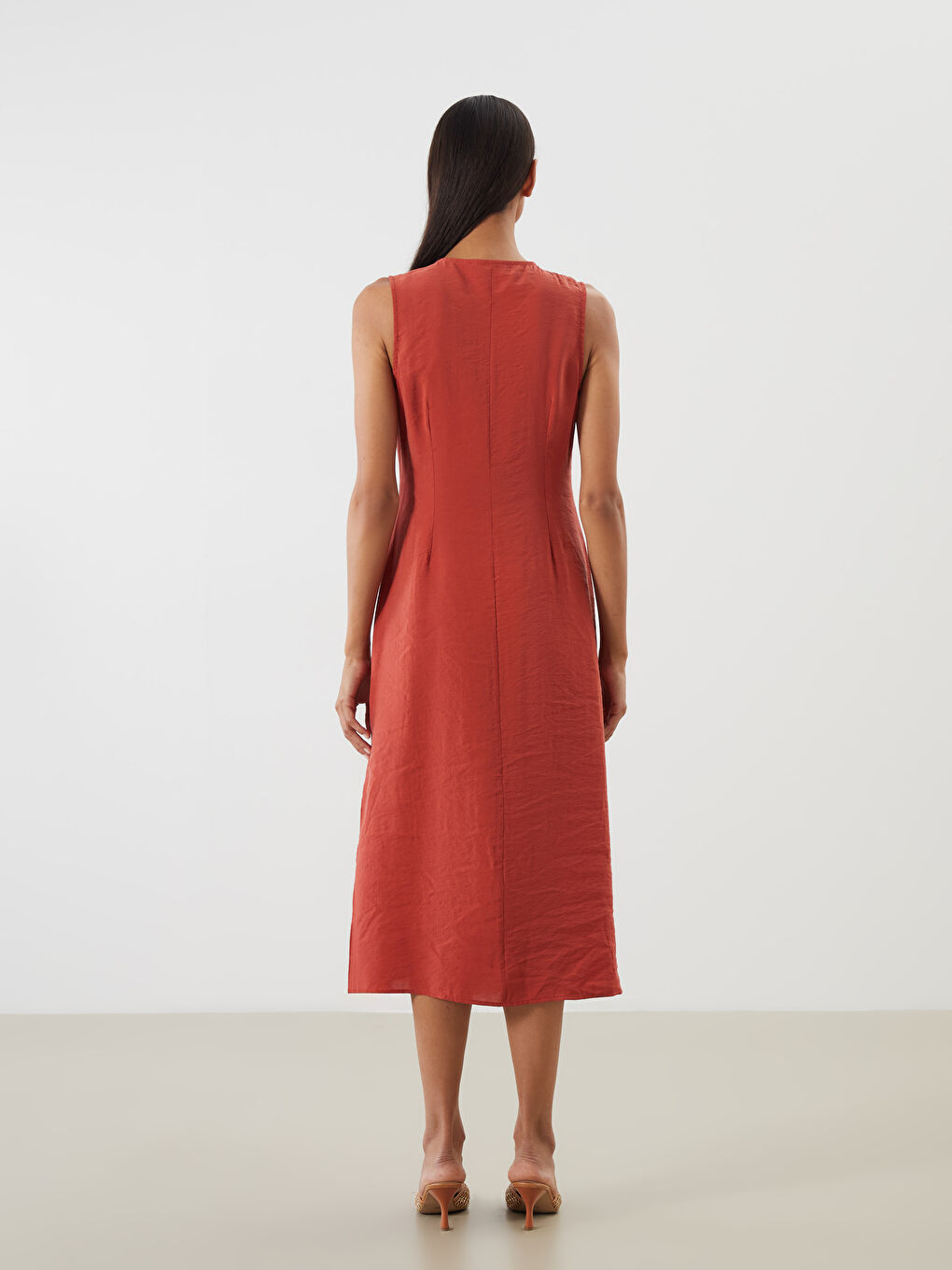 LCWAIKIKI Classic Woman ORANGE Dress -S5RD32Z8-GXS