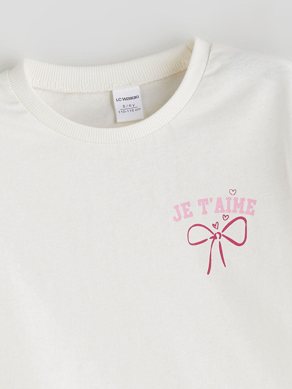Crew Neck Girls' T-Shirt Set (2 Pieces) -S5RD34Z1-GA5