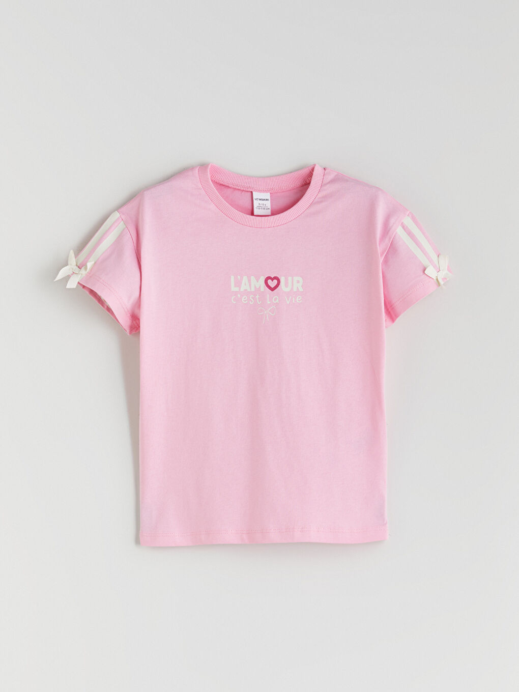 Crew Neck Girls' T-Shirt Set (2 Pieces) -S5RD34Z1-GA5
