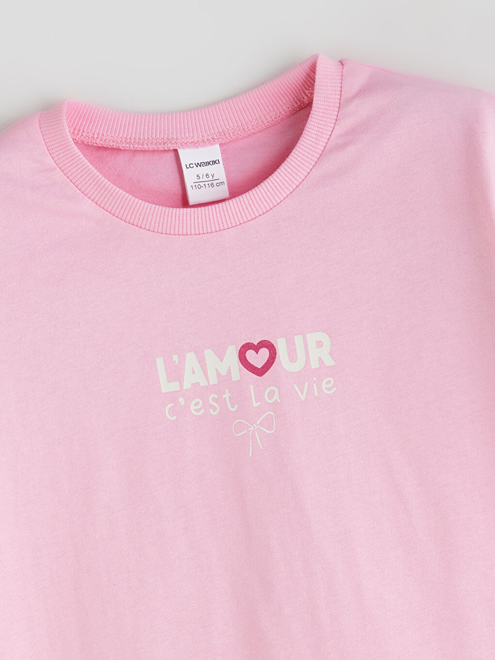 Crew Neck Girls' T-Shirt Set (2 Pieces) -S5RD34Z1-GA5