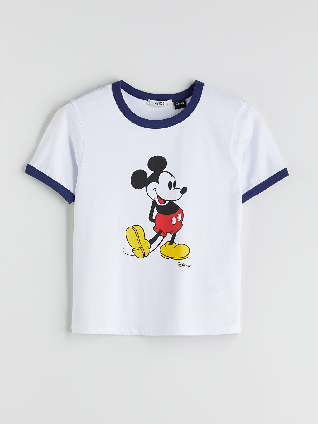 XSIDE Crew Neck Mickey Mouse Printed Women's T-Shirt -S5RD43Z8-Q6K