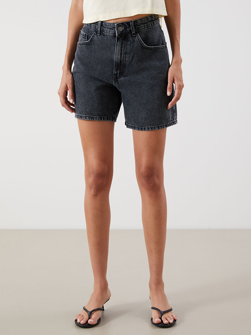 Regular Fit Women's Denim Shorts -S5RD72Z8-327