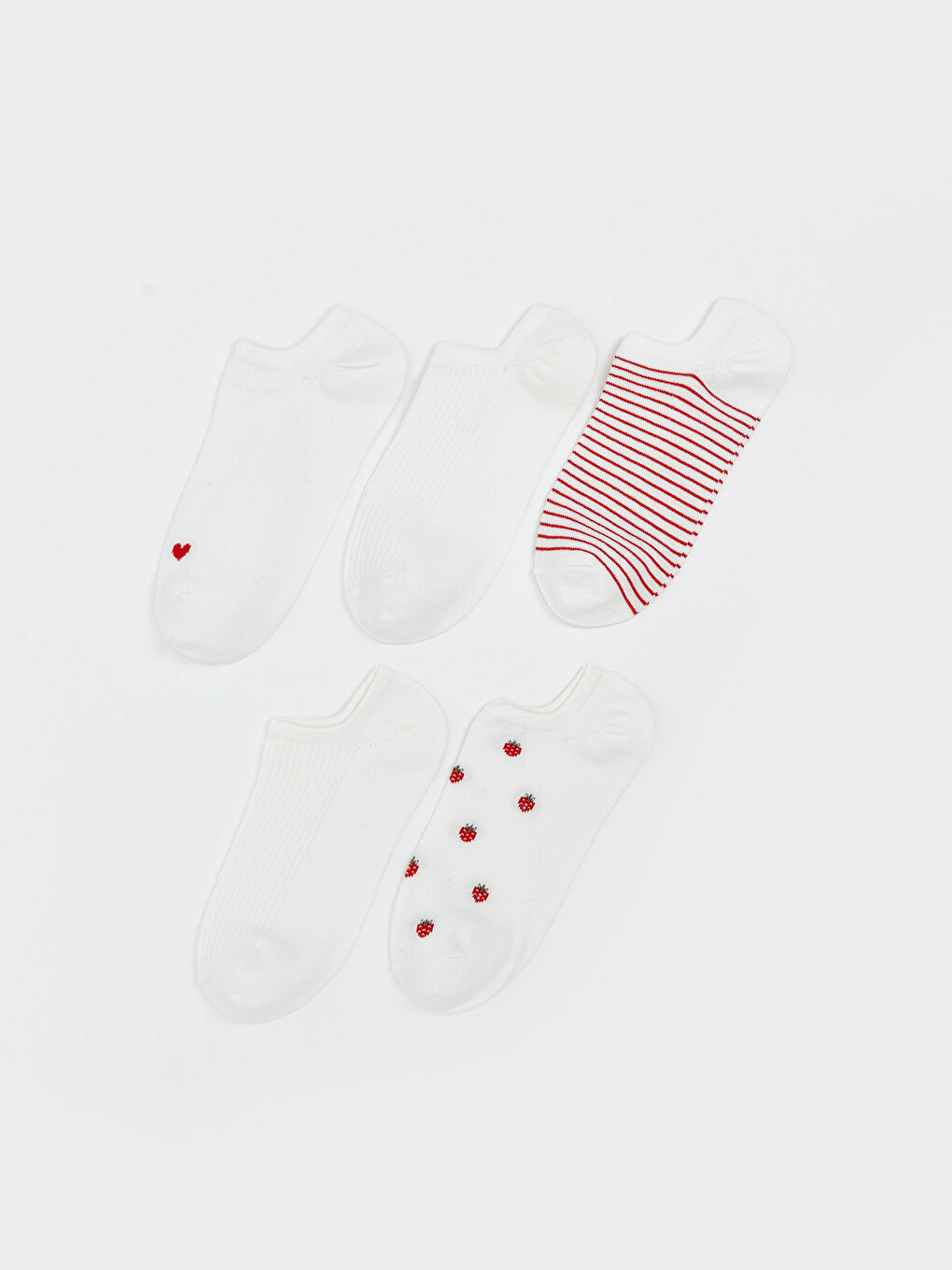 Printed Women's Trainer Socks 5 Pack -S5RD73Z8-FDU