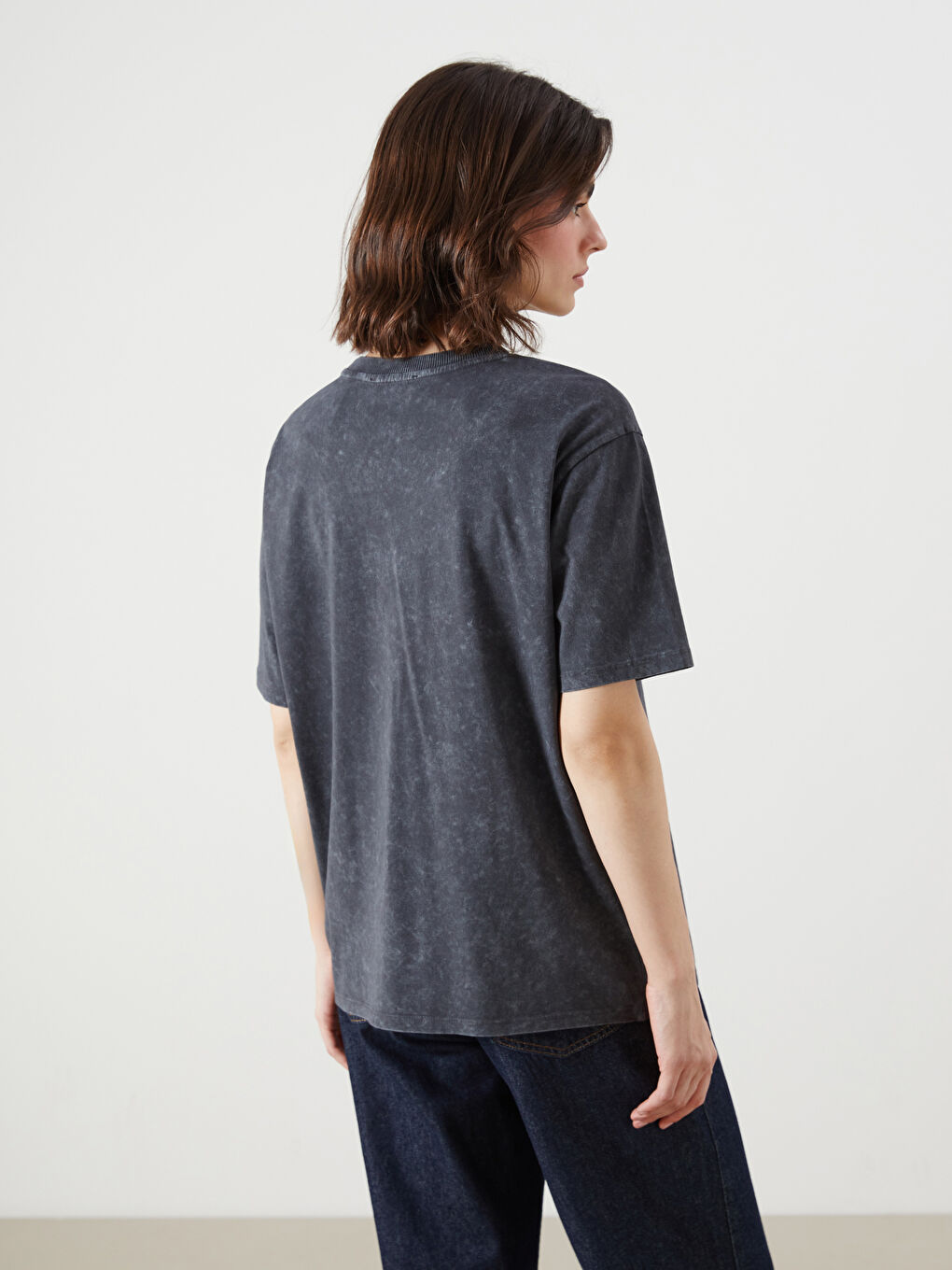 LCW Vision Woman ANTHRACITE T-Shirt -S5RD91Z8-DC4