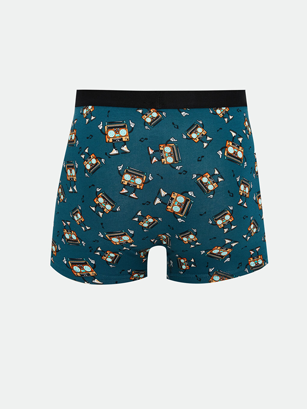 Yeşil Standart Kalıp Pamuklu Esnek Erkek Boxer 3'lü-4