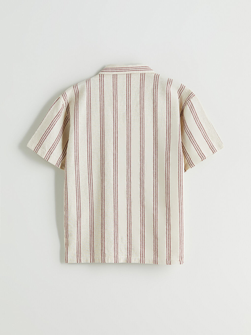 Striped Linen Blend Boys' Shirt -S5RE35Z4-LJE