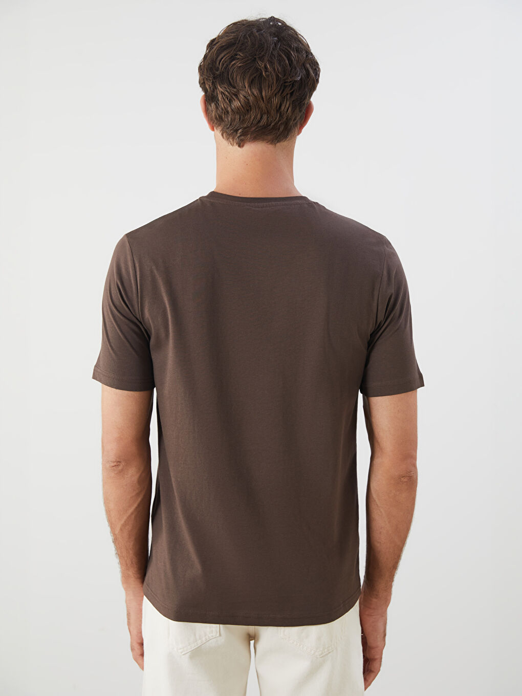 LCWAIKIKI Classic Crew Neck Short Sleeve Printed Combed Cotton Men's T-shirt -S5RE47Z8-ZD8