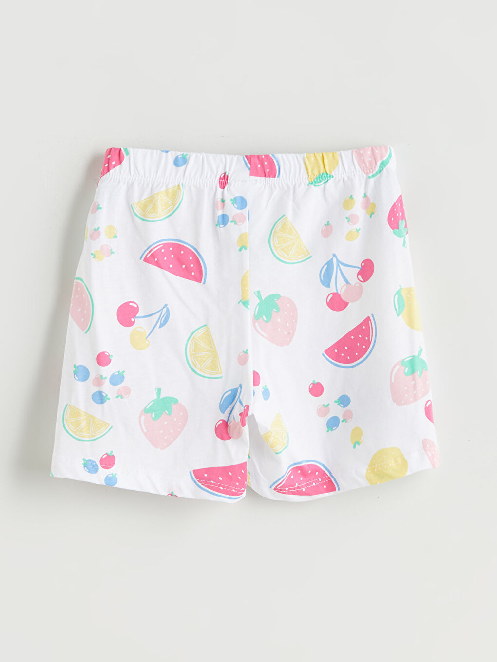 Crew Neck Girls' Shortie Pyjama Set -S5RE57Z4-LRA