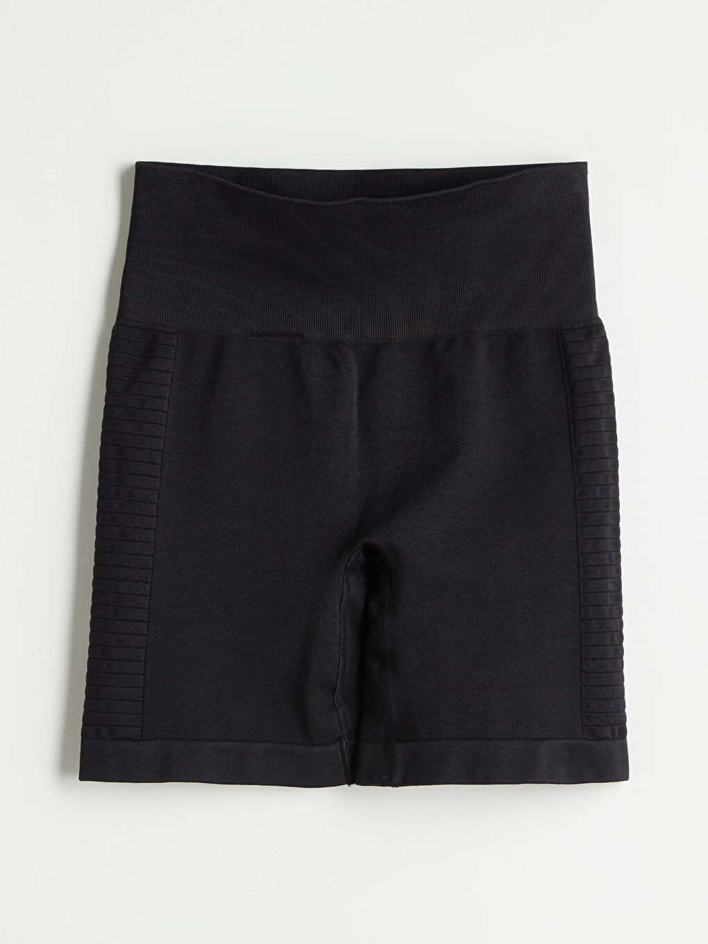 Siyah Kadın Toparlayıcı Spor Şort Tayt-5