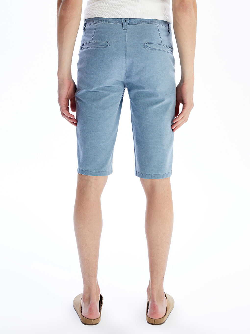 LCW Jeans Къси дънкови панталони за мъже с тънка кройка -S5RE97Z8-311